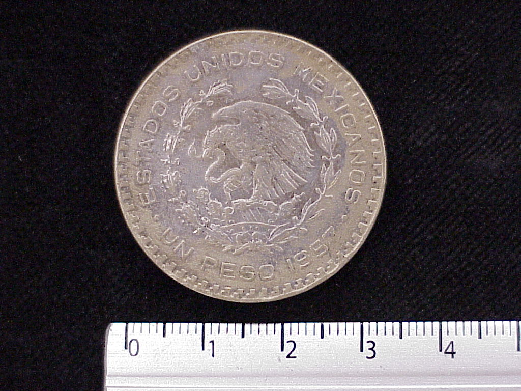 1 Peso Plata 1957 (anverso)