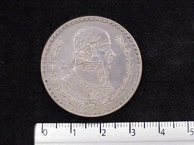 1 Peso Plata 1957 (reverso)