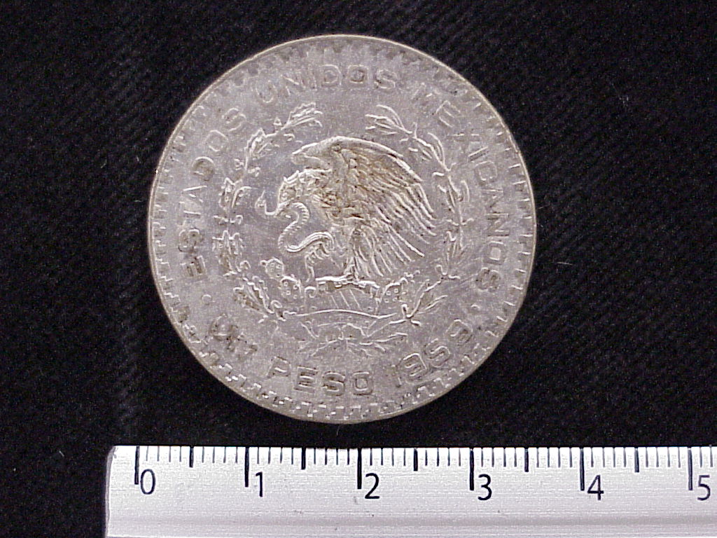 1 Peso Plata 1959 (anverso)