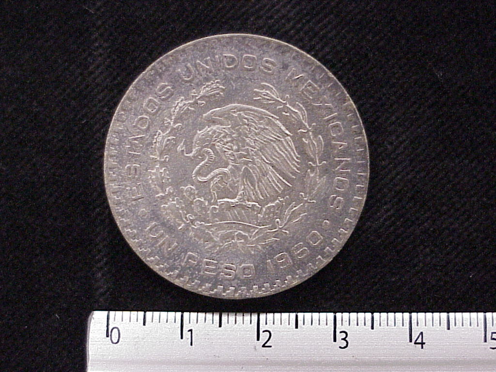 1 Peso Plata 1960 (anverso)
