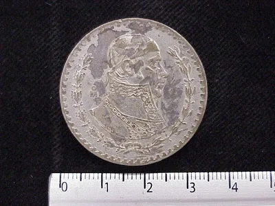 1 Peso Plata 1962 (reverso)
