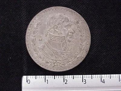 1 Peso Plata 1964 (reverso)