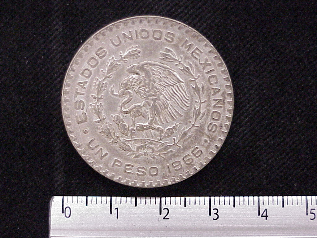 1 Peso Plata 1966 (anverso)