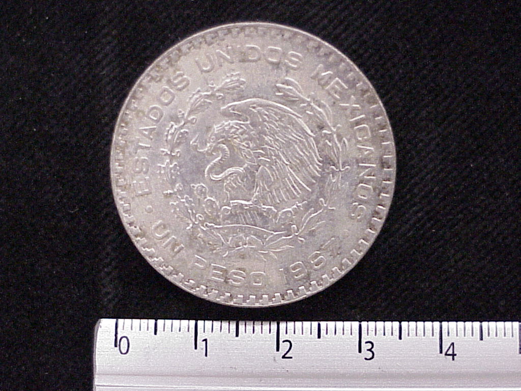 1 Peso Plata 1967 (anverso)