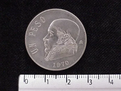 1 Peso Cuproníquel 1970 (reverso)