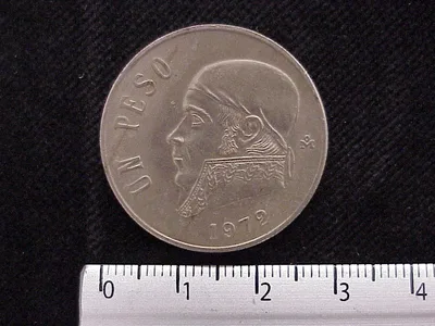 1 Peso Cuproníquel 1972 (reverso)