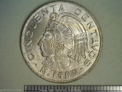50 Centavos Cuproníquel 1980