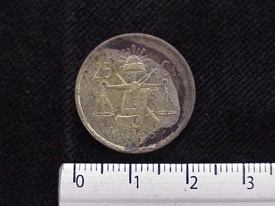 25 Centavos Plata 1952 (reverso)
