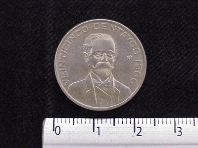 25 Centavos Cuproníquel 1966 (reverso)