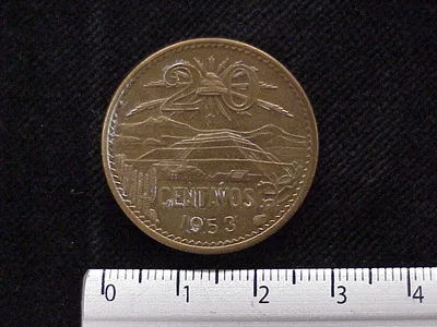 20 Centavos Cobre 1953 (reverso)