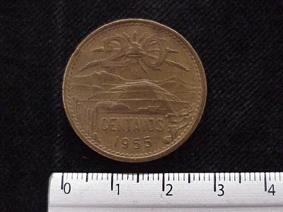 20 Centavos Cobre 1955 (reverso)