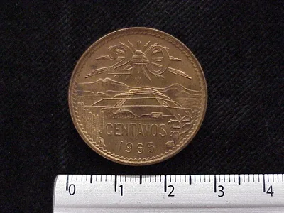 20 Centavos Cobre 1965 (reverso)