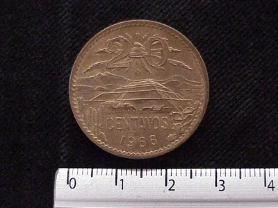 20 Centavos Cobre 1966 (reverso)