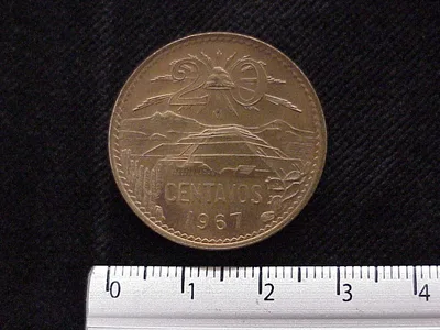 20 Centavos Cobre 1967 (reverso)