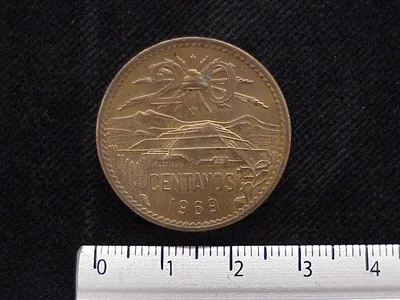 20 Centavos Cobre 1969 (reverso)