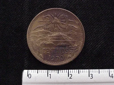 20 Centavos Cobre 1970 (reverso)