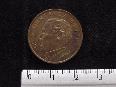 10 Centavos Cobre 1967 (reverso)
