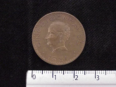 5 Centavos Cobre 1951 (reverso)