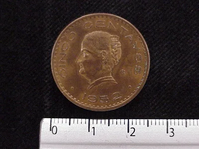 5 Centavos Cobre 1952 (reverso)
