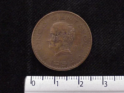 5 Centavos Cobre 1954 (reverso)