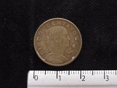 5 Centavos Cobre 1960 (reverso)
