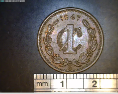 1 Centavos Cobre 1947 (reverso)