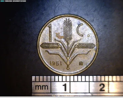 1 Centavos Cobre 1951 (reverso)