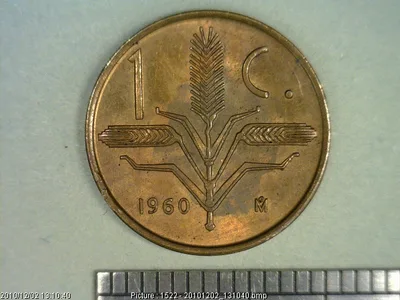 1 Centavos Cobre 1960 (reverso)