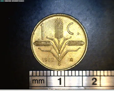1 Centavos Cobre 1962 (reverso)