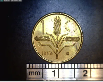1 Centavos Cobre 1963 (reverso)