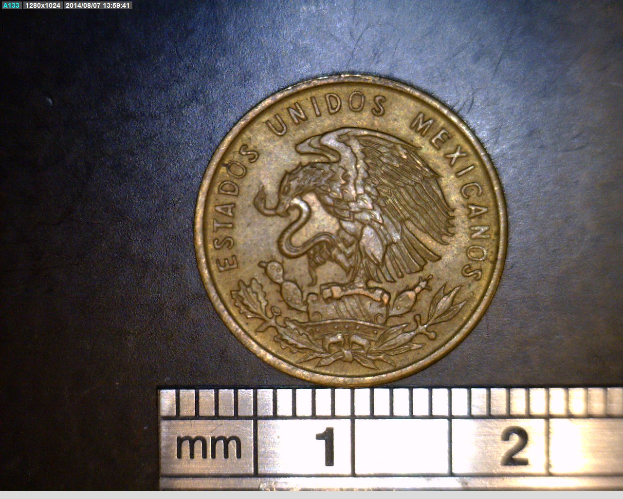 1 Centavos Cobre 1967 (anverso)