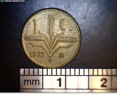 1 Centavos Cobre 1972 (reverso)