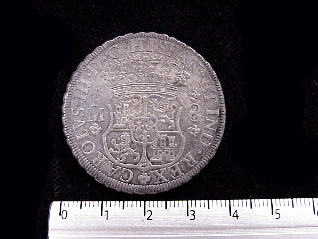 8 Reales Columnario Carlos III 1760-1772 Mo (anverso 1771 inv 1461)