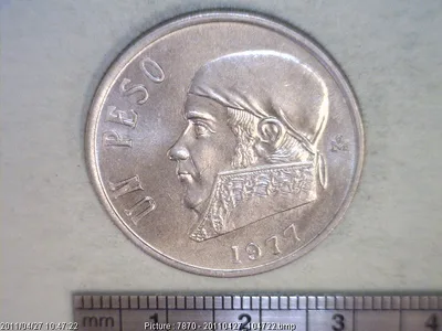 1 Peso Cuproníquel 1977 (reverso)