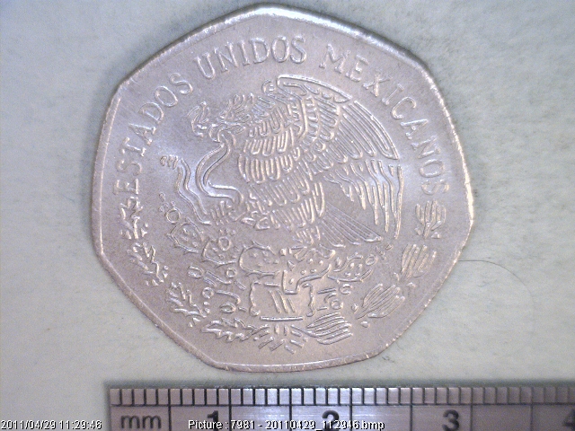 10 Pesos Cuproníquel 1980 (anverso)
