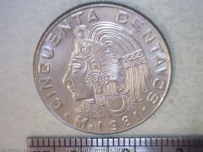 50 Centavos Cuproníquel 1981