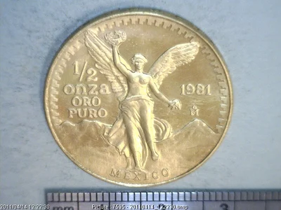 1/2 Onza Libertad Oro 1981