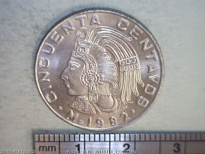 50 Centavos Cuproníquel 1982