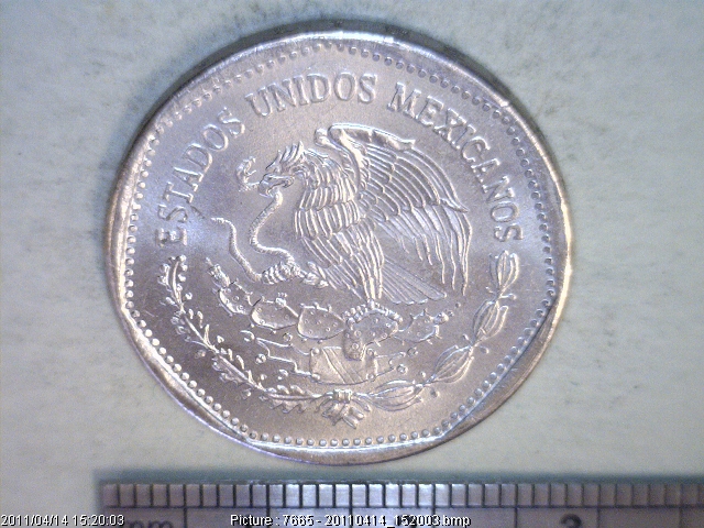 5 Pesos Cuproníquel 1982 (anverso)