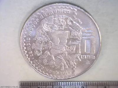 50 Pesos Cuproníquel 1982 (reverso)