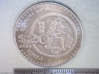 20 Pesos Cuproníquel 1984 (reverso)