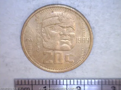 20 Centavos Latón 1984 (reverso)