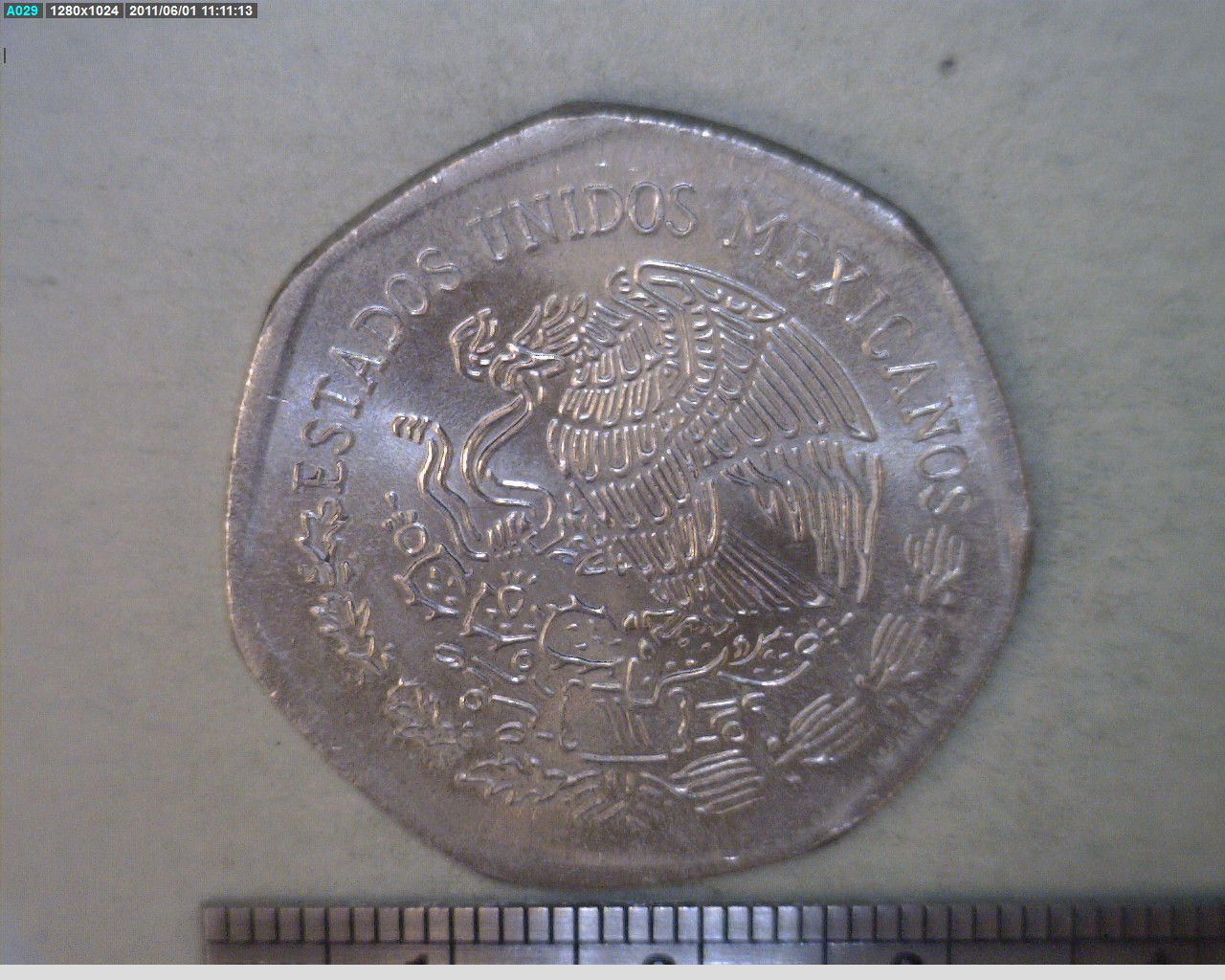 10 Pesos Cuproníquel 1985 (anverso)