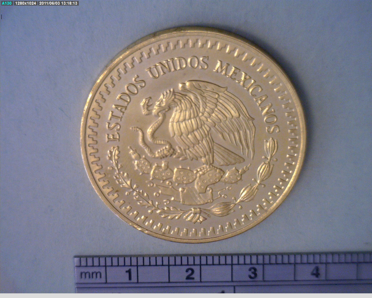 1 oz Libertad Oro 1982 · Inventario Banxico 16081 (anverso)