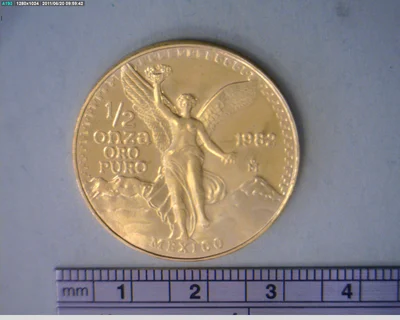 1/2 Onza Libertad Oro 1982