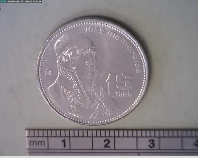 1 Peso Acero inoxidable 1986 (reverso)