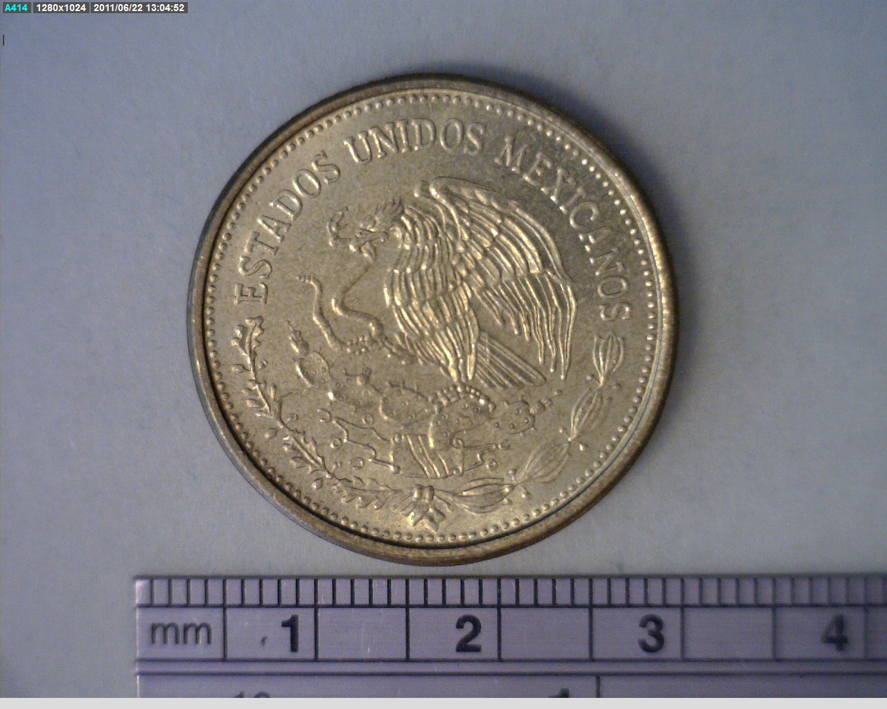 100 Pesos Bronce Aluminio 1986 (anverso)