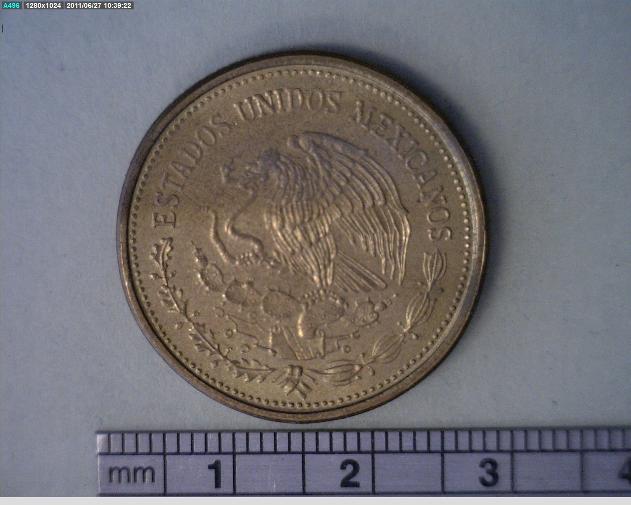 100 Pesos Bronce Aluminio 1987 (anverso)