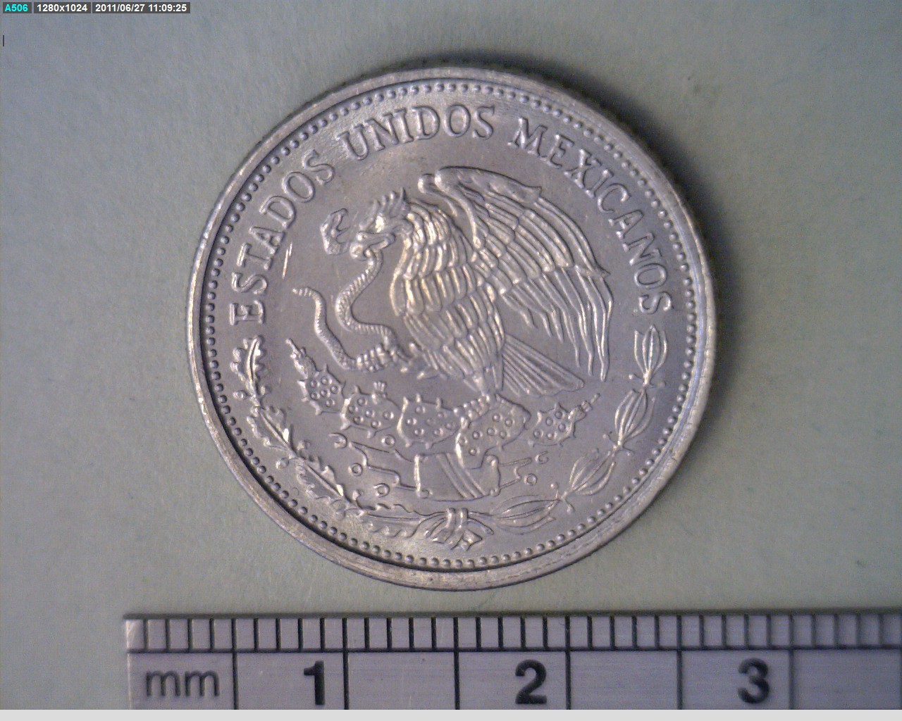 50 Pesos Cuproníquel 1987 (anverso)