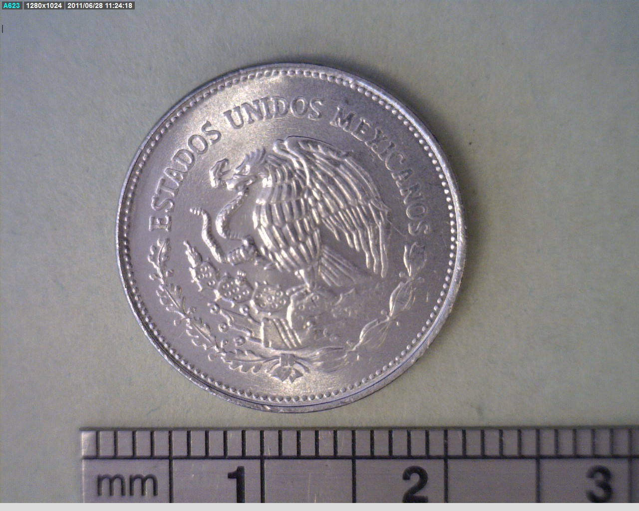 10 Pesos Hidalgo Acero inoxidable 1988 (anverso)